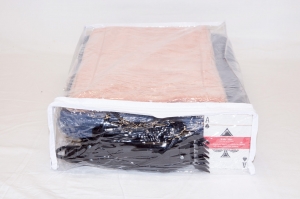 10-Pack Heavy Duty Vinyl Zippered Closet Bags Clear 11" x 15" x 4" 2.9 Gallon - Image 2