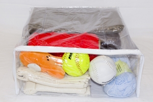 5-Pack Heavy Duty Vinyl Zippered Storage Bags Clear 15" x 18" x 6" - Image 3
