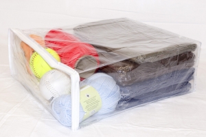 5-Pack Heavy Duty Vinyl Zippered Storage Bags Clear 15" x 18" x 6" - Image 4