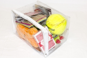 5-Pack Heavy Duty Vinyl Zippered Storage Bags Clear 8" x 6" x 5" 1 Gallon - Image 4