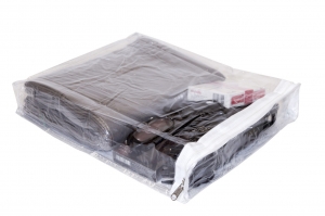 10-Pack Heavy Duty Vinyl Zippered Storage Bags Clear 9" x 11" x 2" 0.9 Gallon