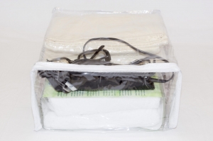 10-Pack Heavy Duty Vinyl Zippered Storage Bags Clear 9" x 11" x 5" 2.1 Gallon - Image 4