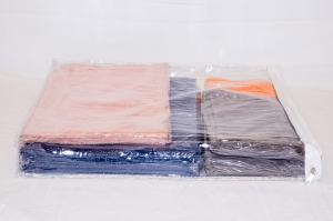 5-Pack Heavy Duty Vinyl Zippered Storage Bags Clear 15" x 18" x 2" - Image 2