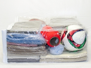 5-Pack Heavy Duty Vinyl Zippered Storage Bags Clear 23" x 23" x 10" 22.9 Gallon - Image 3