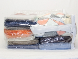 10-Pack Heavy Duty Vinyl Zippered Storage Bags Clear 23" x 23" x 12" 27.5 Gallon - Image 3