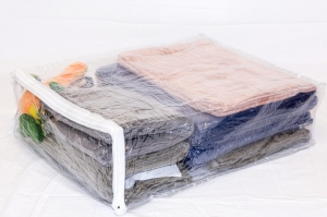 5-Pack Heavy Duty Vinyl Zippered Storage Bags Clear 15" x 18" x 5" 5.8 Gallon - Image 4