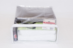 10-Pack Heavy Duty Vinyl Zippered Storage Bags Clear 9" x 11" x 4" 1.7 Gallon - Image 3