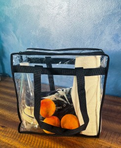 Clear Stadium Approved Bags 12x6x12 Large Transparent Tote Vinyl Bags with Zippers and Handles for Concerts, Sporting Events, Music Festivals, Gym - Image 2