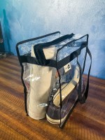 Clear Stadium Approved Bags 12x6x12 Large Transparent Tote Vinyl Bags with Zippers and Handles for Concerts, Sporting Events, Music Festivals, Gym - Image 3