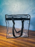 Clear Stadium Approved Bags 12x6x12 Large Transparent Tote Vinyl Bags with Zippers and Handles for Concerts, Sporting Events, Music Festivals, Gym - Image 5