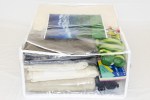 10-Pack Clear Vinyl Zippered Comforter Storage Bags 13 x 19.5 x 6.5 Inch with 9 x 9 Insert Pocket and Display Cutout - Image 3
